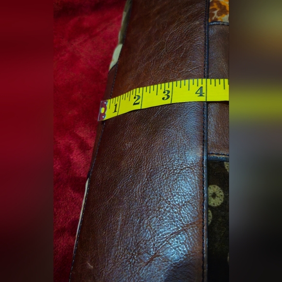 Fossil Vintage Rare Reissued Weekender Brown and Multicolor Satchel - Picture 9 of 16